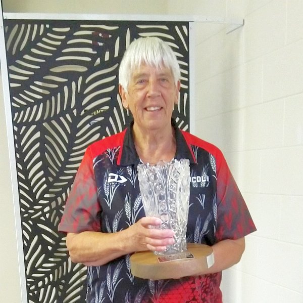 Evelyn Carman - Winner of the Ladies Molly Blackmore Trophy.