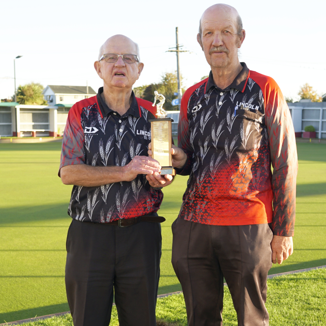 Men's Championship Pairs: winners - Dave Williams and Bruce Gemmell