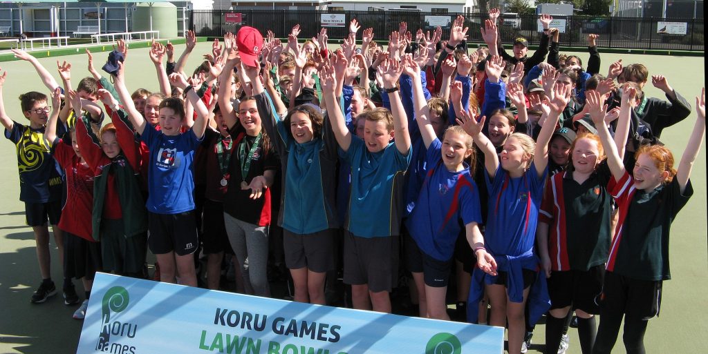 A photo of all the Bowls players from the Koru Games of 2018